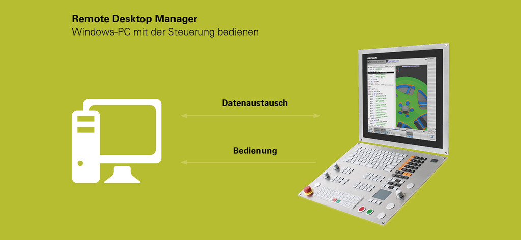 Remote Desktop Manager – Windows-Anwendungen an der Steuerung nutzen